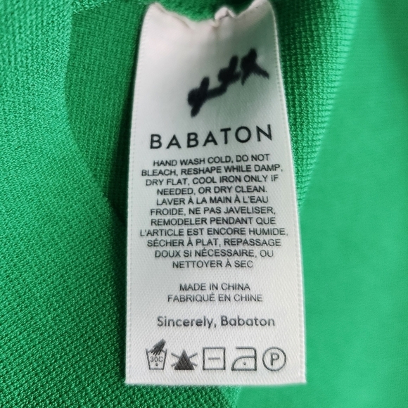 Aritzia Babaton Emerald Green Lariat Body Con Dress Thin Strap Stretchy Size L - Picture 13 of 15